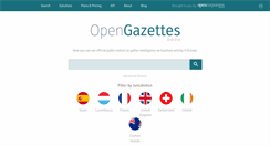 Desktop Screenshot of opengazettes.com